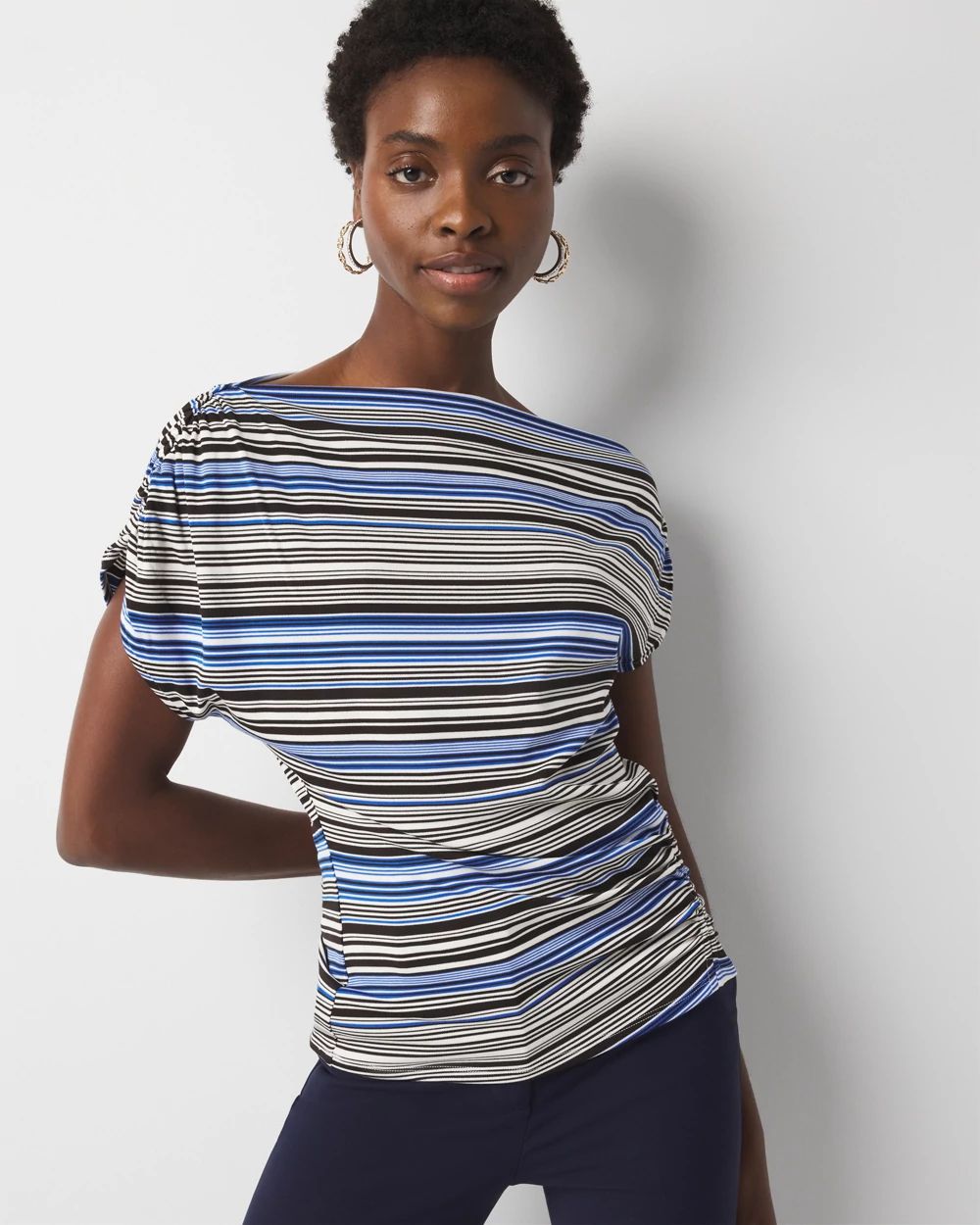 Asymmetric Ruched Top | White House Black Market